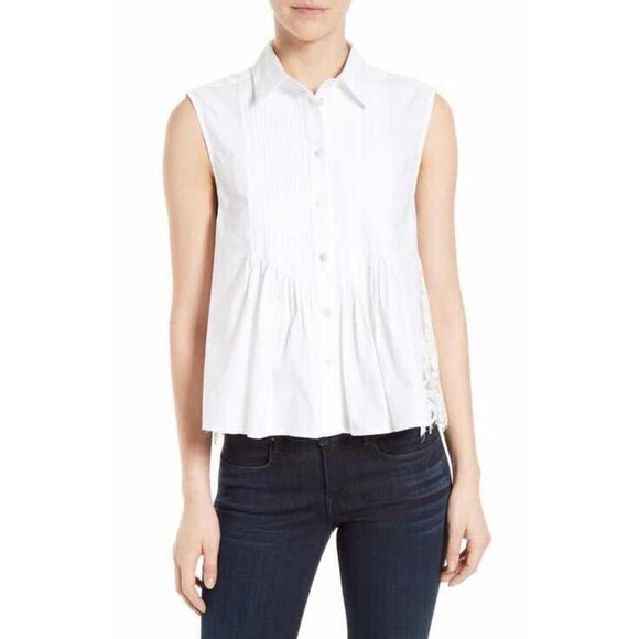 ✨HP 6-3-17✨Zara Racer Back Collar Top✨ - Picture 1 of 4